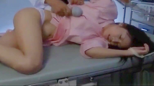 Seductive JAV Nurse in Uniform Tempts Patients Sexually