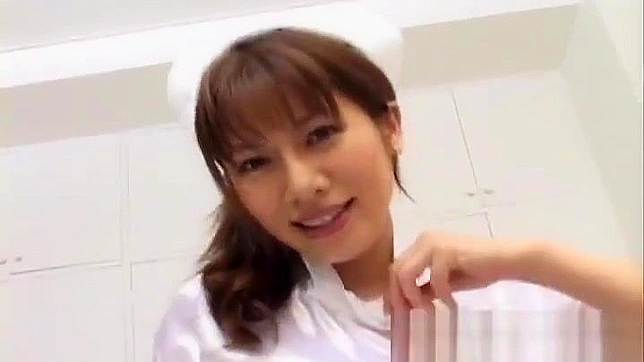 Lusty JAV Nurse Aki Yatoh Engages in Torrid Mouthful Kisses