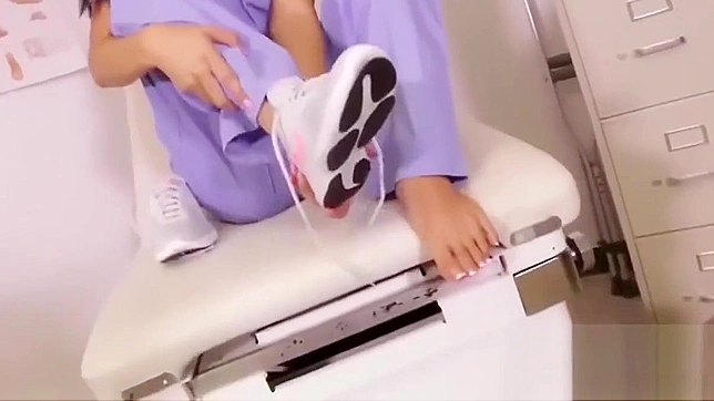 Seductive Asian Nurse Takes Charge With Joi Foot Worship