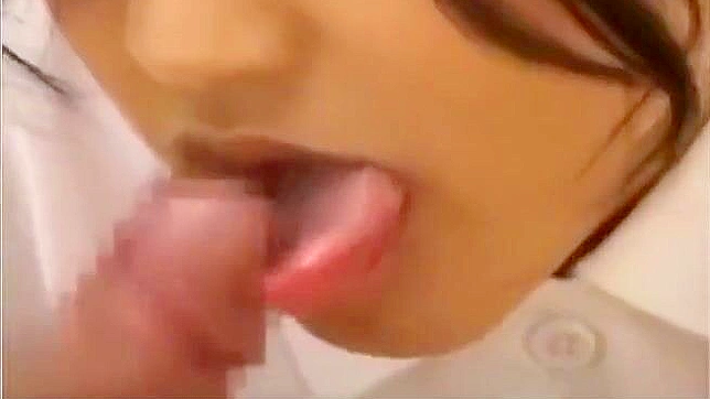 Seductive JAV Babe Uses Tongue Skills for Hot Blowjob Showdown