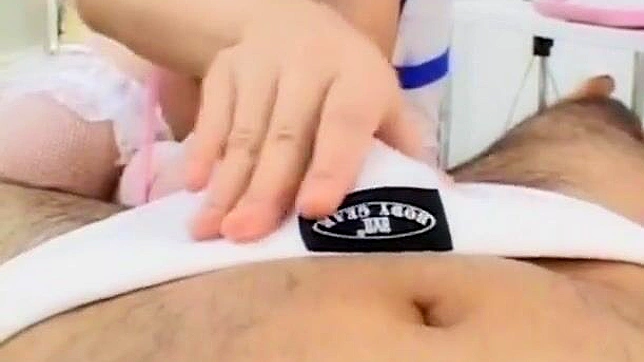 Sizzling Japanese Nurse Gives Gloves-On Handjob Blissfully