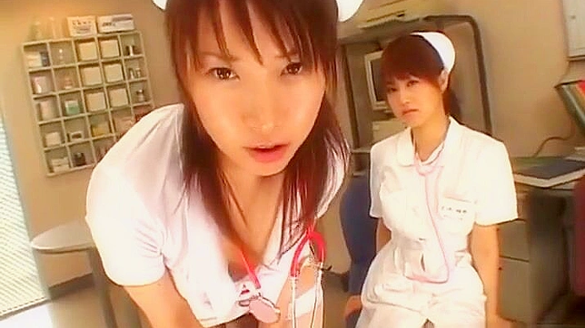 Seductive Japanese Nurse Tempts Patients into Steamy Pleasure Sessions
