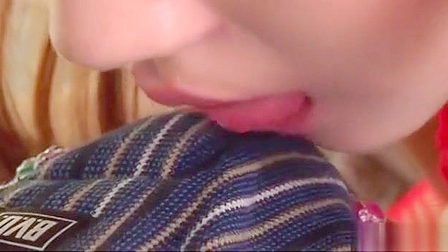 Erika Kurisu in Red Stockings Gives Mind-Bending Blowjob Bliss