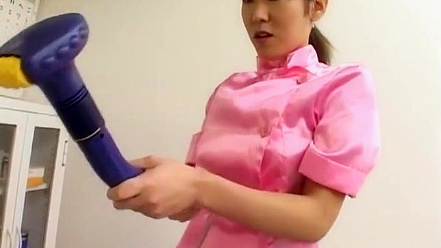 Enchanting JAV Nurse in Pink Tempts Patient With Hot Oral Delights