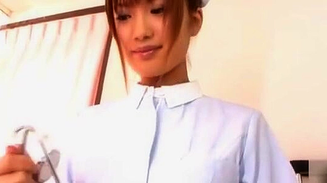 Rio Fujisaki Tempts You As A Naughty Kinky Nurse In Bed