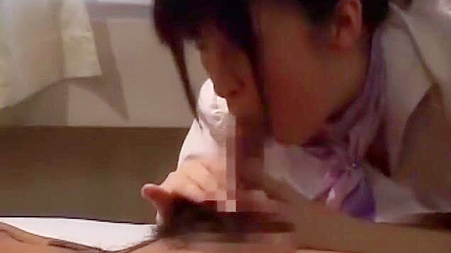 Horny Japanese Nurse Rides Cock Post-Toy Orgasm POV Action