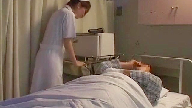 Hairy Japanese Nurse Gets Fucked Barefoot Outside & Cums Hardly
