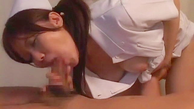 Hairy Japanese Nurse Gets Fucked Barefoot Outside & Cums Hardly