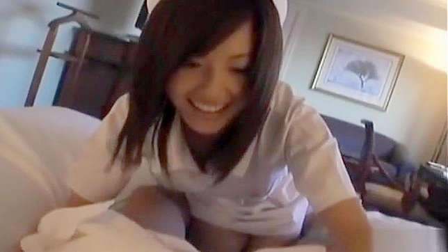 Horny Japanese Nurse Gives Hot Blowjob Before Steamy Sex Act