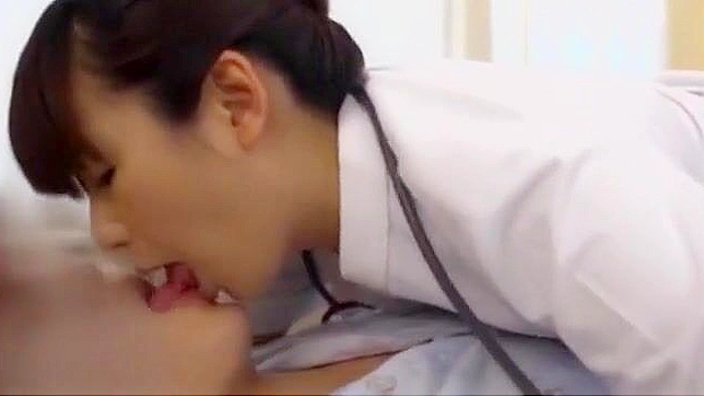 Japanese Maid Craves Pussy Licking by Her Doctor's Tongue
