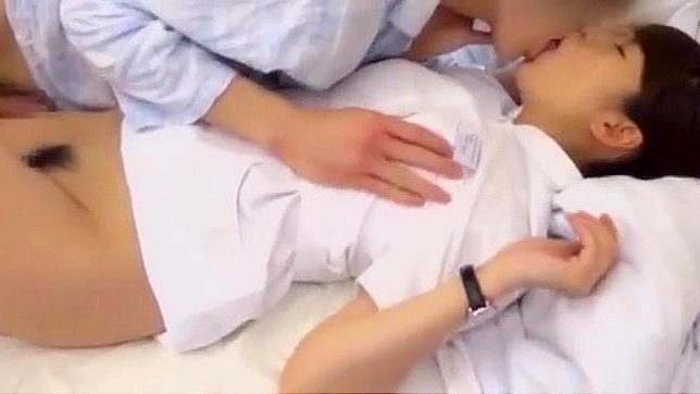Japanese Maid Craves Pussy Licking by Her Doctor's Tongue
