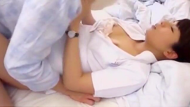 Japanese Maid Craves Pussy Licking by Her Doctor's Tongue