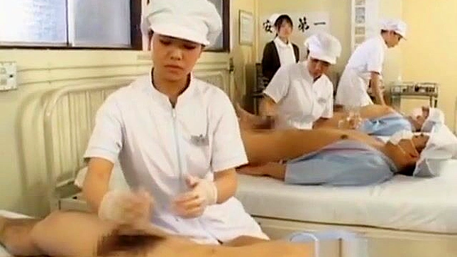 Seductive Japanese Nurse Spoils Her Lucky Patient's Day