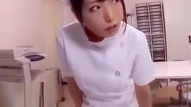 Horny Japanese Nurse Gets Caught Masturbating at Work!