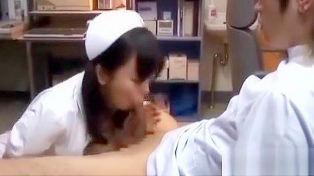 Seductive Japanese Nurse Offers Intimate Pleasures & Creamy Finish