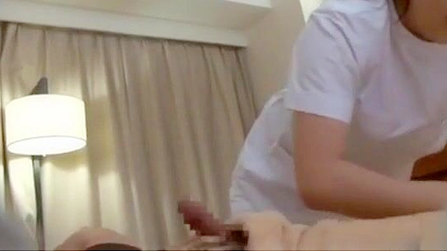 Seductive Nurse Milks Cock Using Her Plump Tits and Mouth Expertly