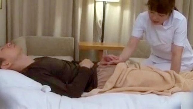 Seductive Nurse Milks Cock Using Her Plump Tits and Mouth Expertly