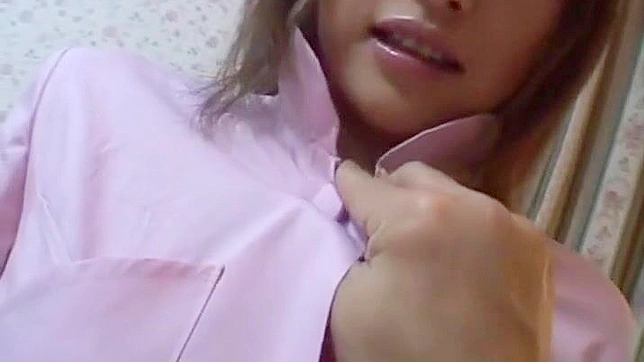 Naughty Japanese Nurse Rides Hard Cock Until She Cums