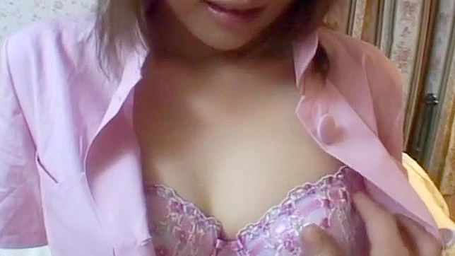 Naughty Japanese Nurse Rides Hard Cock Until She Cums