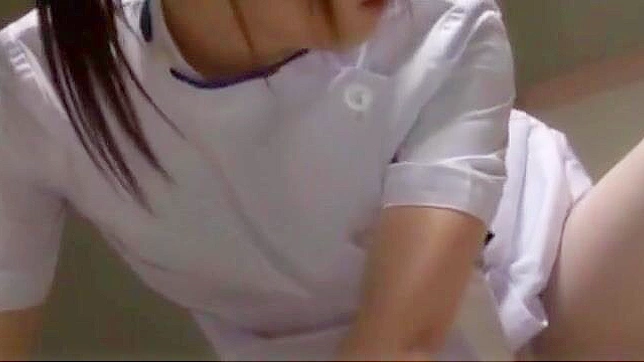 Seductive Japanese Nurse Masturbating While Devouring Cock