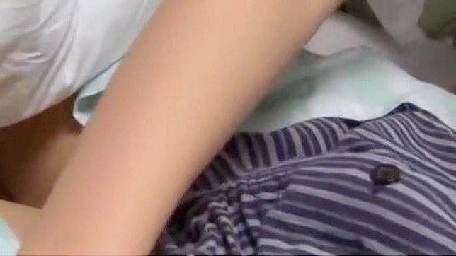 Seductive Japanese Nurse Masturbating While Devouring Cock