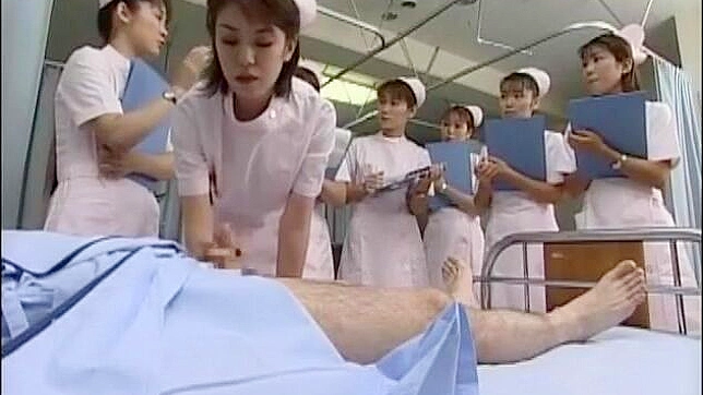 Horny Nurses Ayumi & Friends Treat Dicks With Hot Handjobs