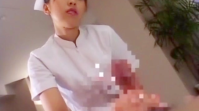 Seductive Japanese Nurse Jun Tempts with Sultry Handjob Orgasm
