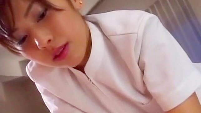 Seductive Japanese Nurse Jun Tempts with Sultry Handjob Orgasm