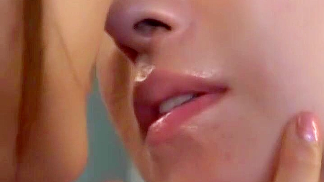 Sexy Japanese Nurse in Fishnets Receives Massive Facial Load