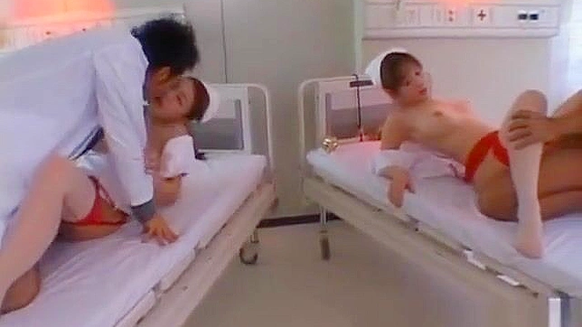Big Boobed Aki & Misaki Share a Steamy Bed Scene