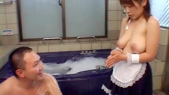 Enchanting Japanese Beauty Seduces in Steamy Bath Sex