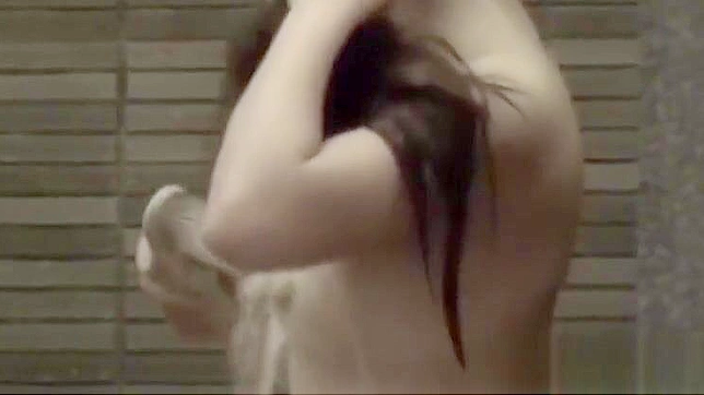 JAV Beauties Soak Up Ecstasy In Steamy Public Showers Together