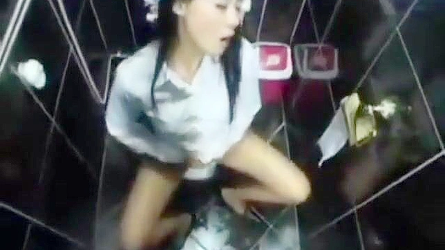 Korean Beauty Enjoys Private Pleasures in the Bath Room Alone