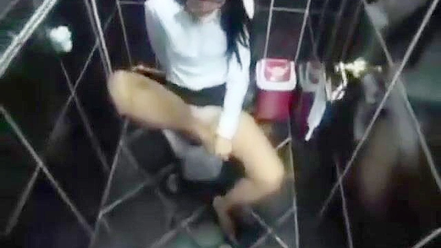Korean Beauty Enjoys Private Pleasures in the Bath Room Alone