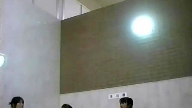 Lush Japanese Beauties Tease & Fuck in Steamy Bathhouse