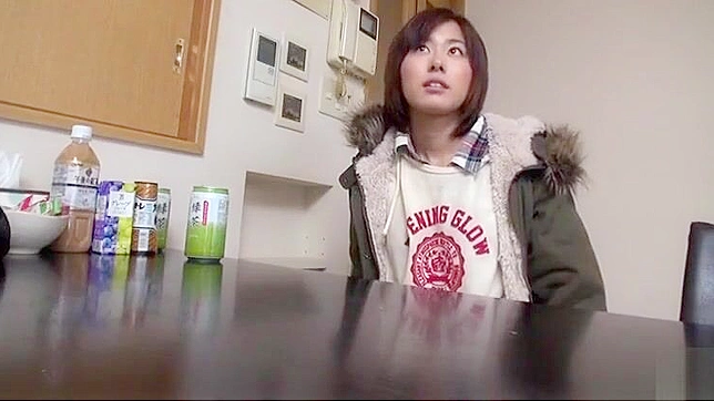 Uniformed Japanese Beauty Tempts & Takes It Hard Live