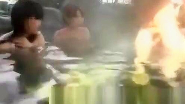 Seductive JAV Goddess Tempts in Steamy Bathroom Encounter