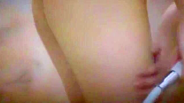 Sensual Riri Kuribayashi Masturbates Seductively Under Shower Jet