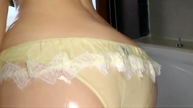 Sultry JAV Star Risa Drenches in Hot Body Oil Action