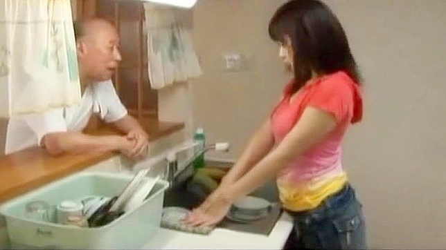 Sizzling JAV Trio - Mai & Friends Tease Old Man in Hot Action