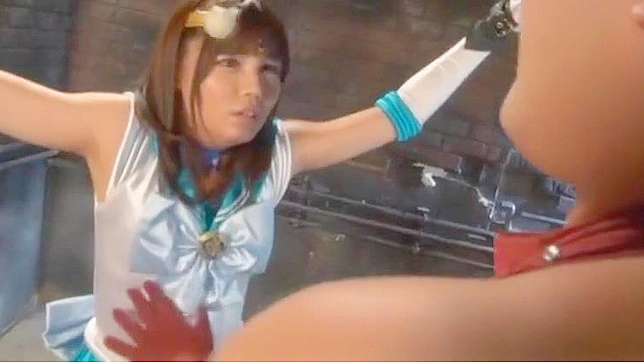 Luscious JAV Babe in Damsel-in-Distress Sex Play Scene