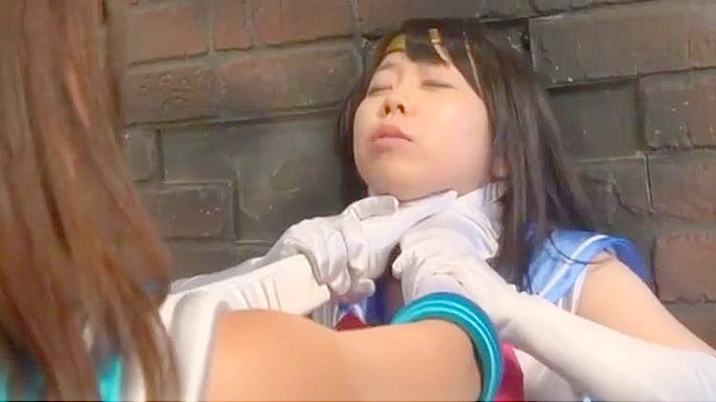 Luscious JAV Babe in Damsel-in-Distress Sex Play Scene