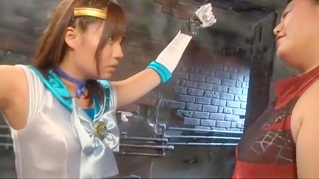 Luscious JAV Babe in Damsel-in-Distress Sex Play Scene