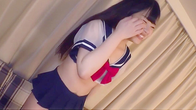 Adorable Japanese Schoolgirl 18+ Fucks Wildly While Wearing Her Kinky Uniform