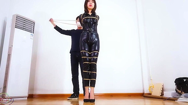 Alluring Asians in Catsuits Show Off Hot Bondage Action Live!