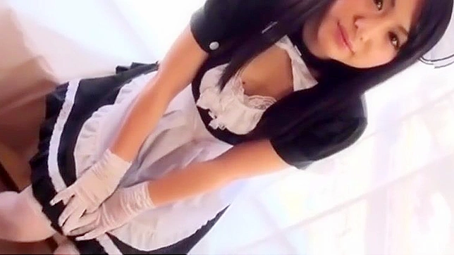 Seductive JAPANmaid Teases in Latex Gloves Before Hot Sex Showdown