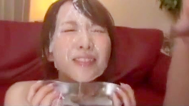 Stunning Japanese Girl 18+ Squirts Amidst a Hot Bukkake Session