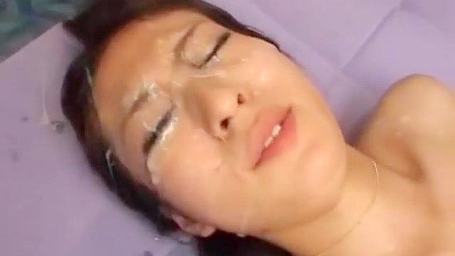 Seductive JAV Star Misaki Risa Tempts with Fiery Bukkake Orgasm