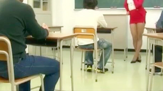 Seductive Japanese Teacher Fucks Student Passionately After Class