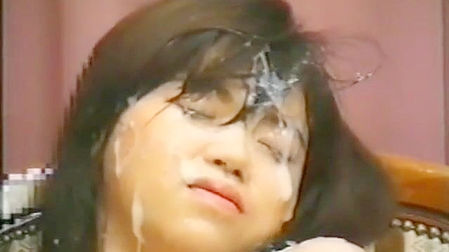 Adorable Japanese Babe Takes Loads in Hot Bukkake Scene